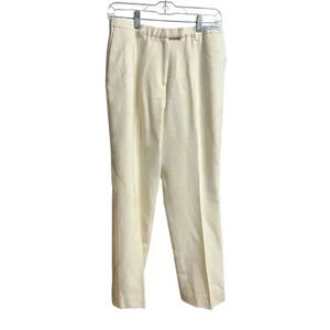 Pendleton Size 8P 100% Virgin Wool Ivory Cream Dress Pants
